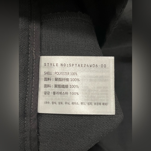 🇰🇷 Grey linen style wide leg trousers crop - Picture 4 of 13